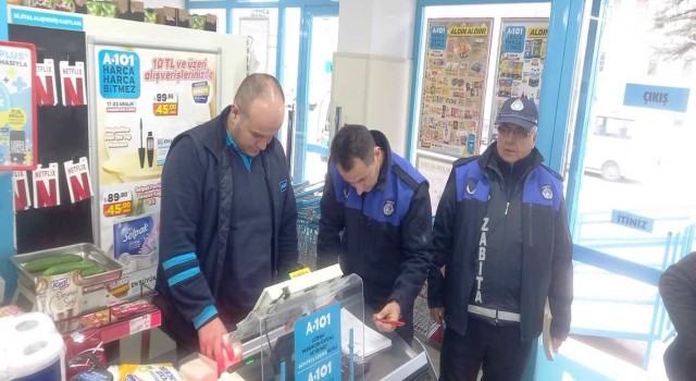 Hisarcıkta marketlere denetim