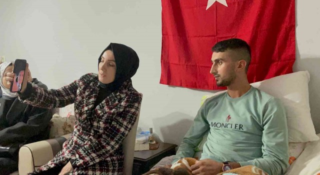İçişleri Bakanı Soylu Irakın kuzeyinde yürütülen operasyonda sol bacağını kaybeden Trabzonlu gazi er Bünyamin Kocaman ile görüştü