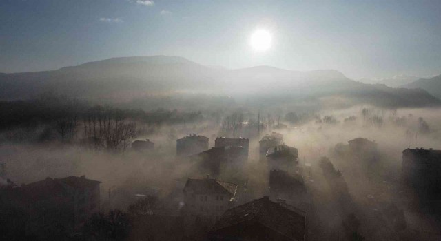 Ilgaz Dağının eteklerini sis kapladı: Ortaya çıkan manzara havadan görüntülendi