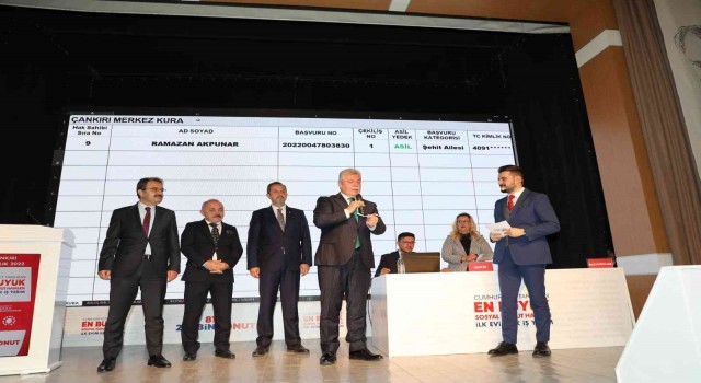 İlk Evim, İlk İş Yerim projesinin Çankırıdaki talihlileri kura çekimiyle belirlendi