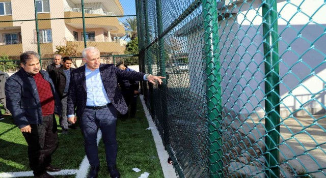 Ispanak tarlası deniliyordu, futbol sahasına dönüştü