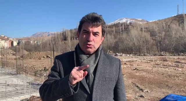 İspir Millet Bahçesinde kış mevsimine rağmen çalışmalar sürdürülüyor