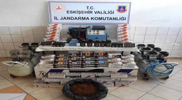 Jandarma ekiplerinden tütün ve makaron operasyonu