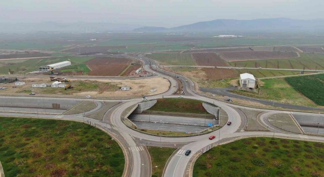 Kahramanmaraşta güney bağlantı yolu ulaşıma hazır