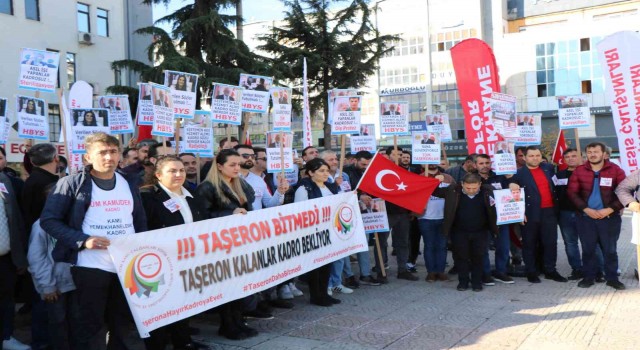 Kamu işçileri kadro istedi