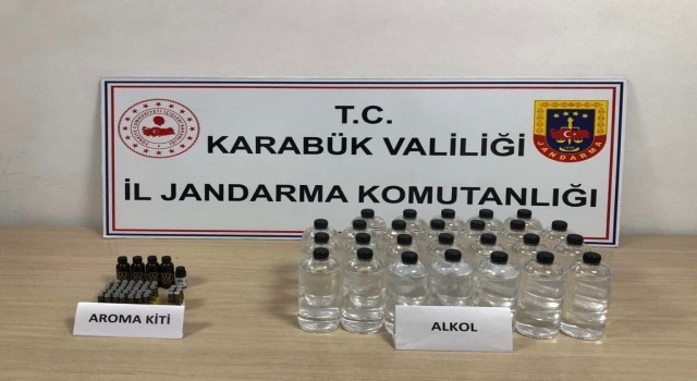 Karabükte 26 litre etil alkol ele geçirildi