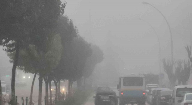 Karabükte yoğun sis görüş mesafesini kısalttı