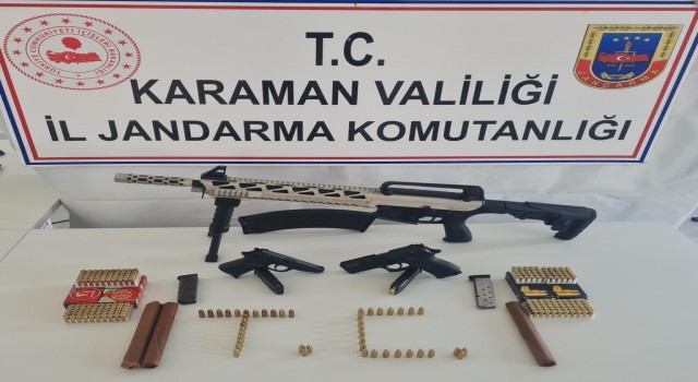 Karamanda kaçak silah operasyonu