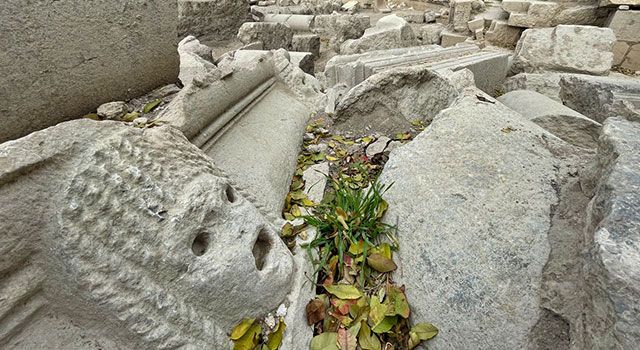 Kastabala Antik Kenti’nde yunus kabartmalı protokol koltukları bulundu
