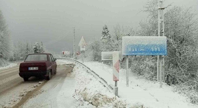 Kastamonuda kar yağışı etkili oluyor