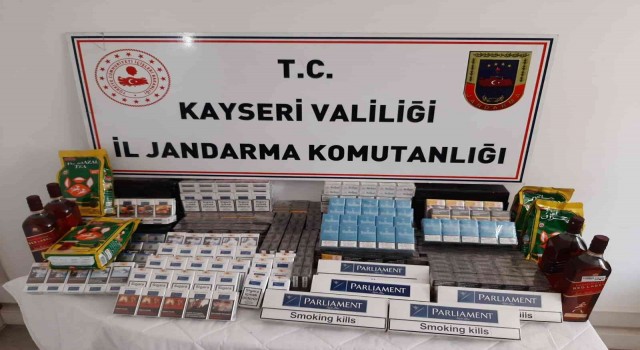 Kayseride 725 paket kaçak sigara ele geçirildi