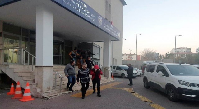 Kayseride aranan hırsızlara operasyon: 17 gözaltı