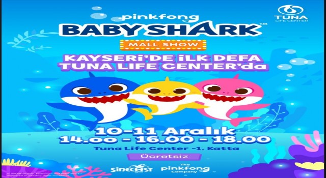Kayseride İlk Kez Baby Shark Tuna Life Centerde