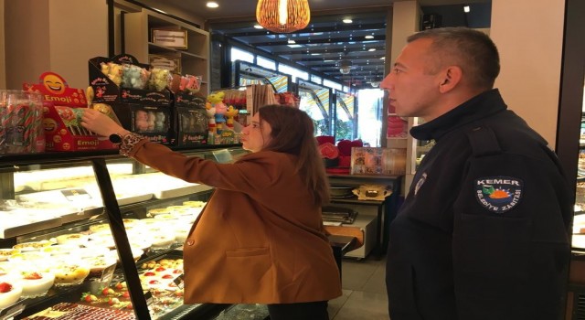 Kemerde zabıtadan yılbaşı öncesi denetimi