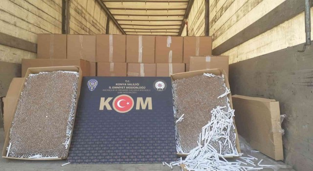 Konyada 6 milyon 720 bin lira değerinde kaçak sigara ele geçirildi