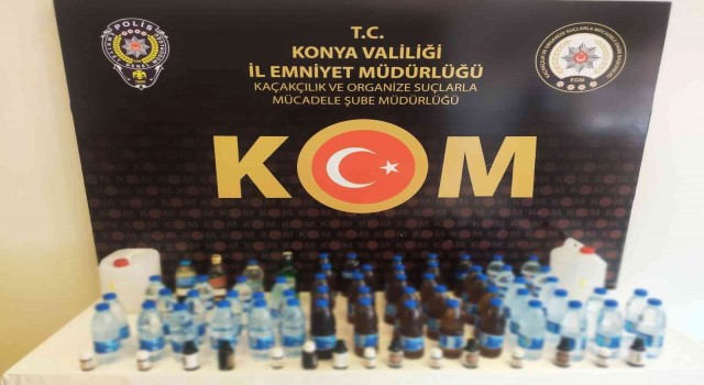 Konyada sahte içki operasyonu