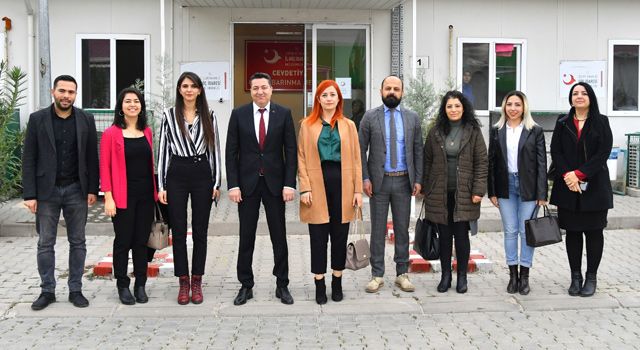 Korkut Ata Üniversitesi Rektörü’nden Barınma Merkezine ziyaret