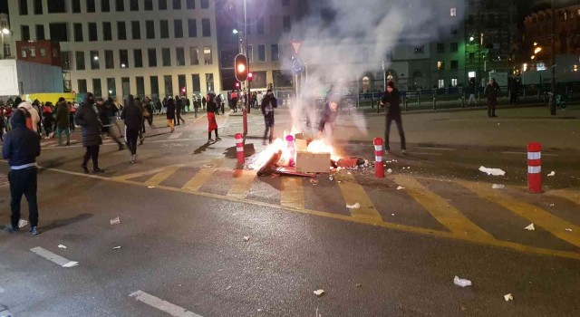 Maç sonrası Brükselde olaylar çıktı
