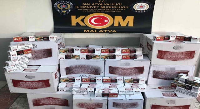 Malatyada 201 bin 600 adet makaron ele geçirildi