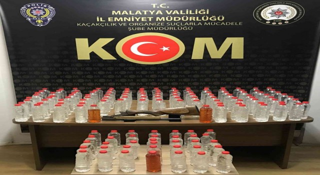 Malatyada 72 litre sahte alkol ele geçirildi