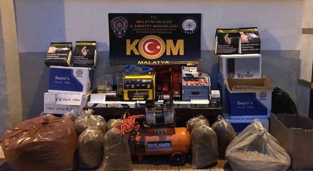 Malatyada çok sayıda gümrük kaçağı ürün yakalandı