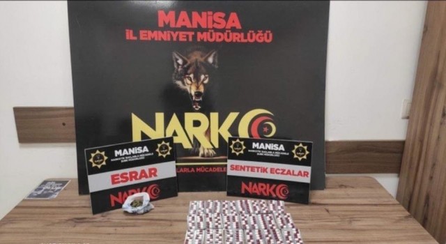 Manisada uyuşturucu ile mücadele çalışmaları: 3 tutuklama