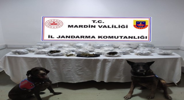 Mardinde ele geçirilen 22 kilo uyuşturucuya 3 tutuklama