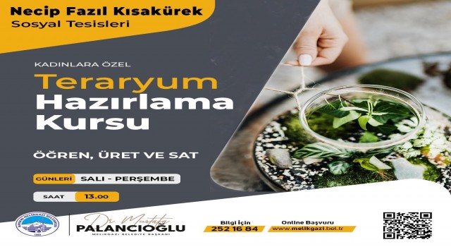 MELMEKte teraryum hazırlama kursu başladı