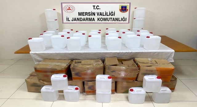 Mersinde 350 litre sahte alkol ele geçirildi