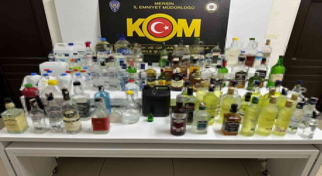 Mersinde yılbaşı öncesi sahte alkol operasyonu