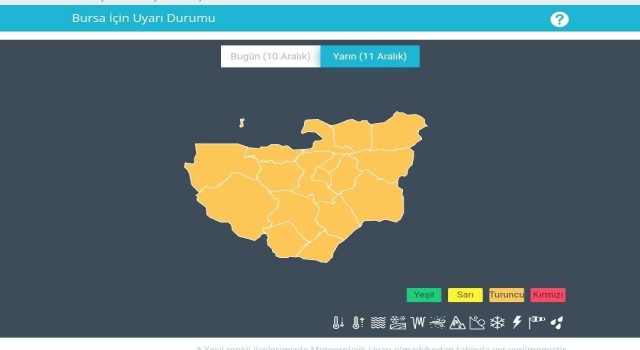Meteorolojiden Bursa için son dakika uyarısı
