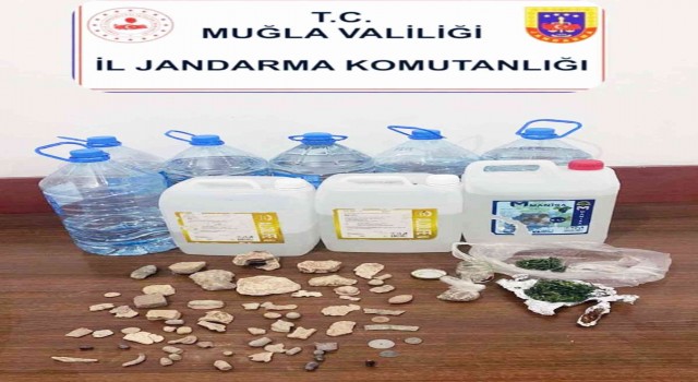 Milasta uyuşturucu ve tarihi eser operasyonu