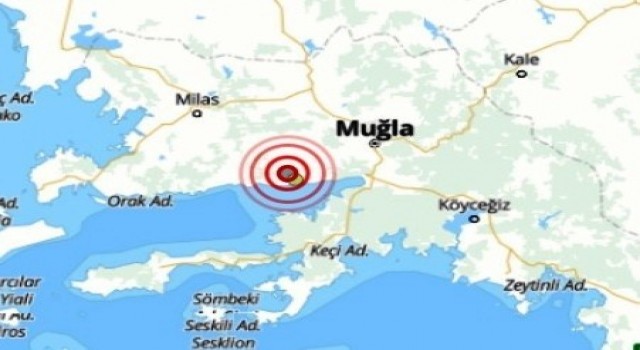 Muğlada 3.1 büyüklüğünde deprem