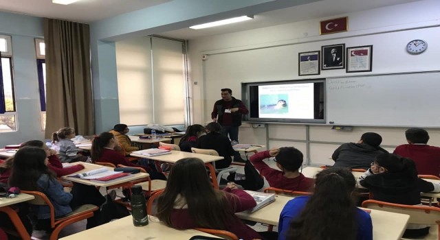 Muğlada öğrencilere tabiat eğitimi verildi