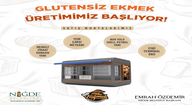 Niğde Belediyesinden çölyak hastalarına müjde