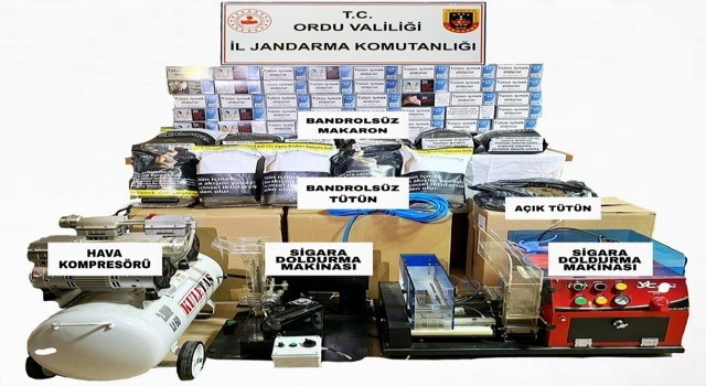 Orduda kaçak tütün operasyonu