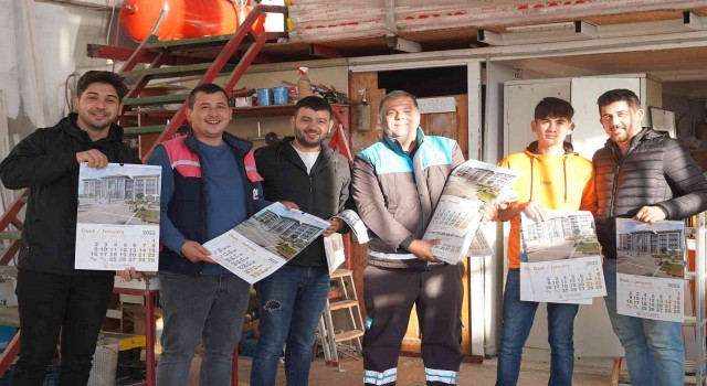 Ortaca Belediyesinin yeni yıl takvimleri dağıtılıyor