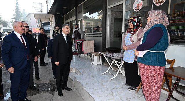 Osmaniye Valisi Erdinç Yılmaz esnaf ziyaretlerini sürdürüyor