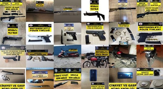 Osmaniye'de Asayiş uygulamasına takılan 8 kişi tutuklandı