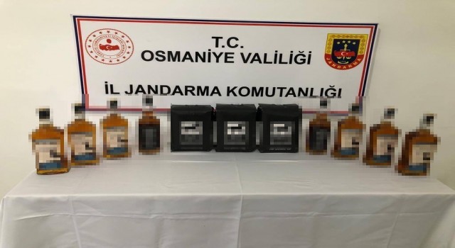 Osmaniyede sahte alkol ve kaçak sigara operasyonu