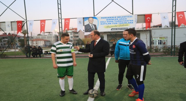 Pamukkale Belediyesi futbol turnuvasında heyecan başladı