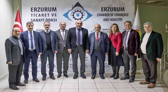 Rektör Çomaklıdan ETSO ve ETBye hayırlı olsun ziyareti