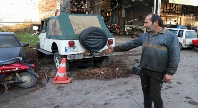 Römorku ikinci kez dükkanın önünden çalındı