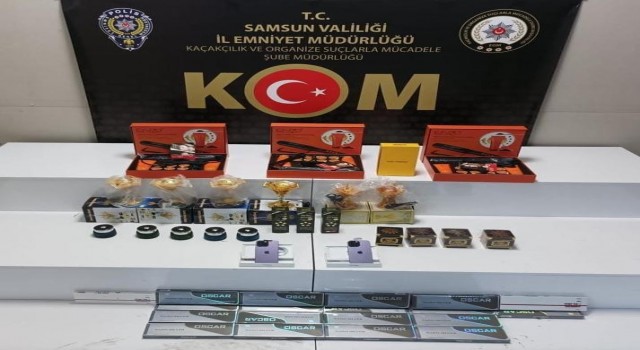 Samsunda kaçak sigara ve kozmetik ele geçirildi