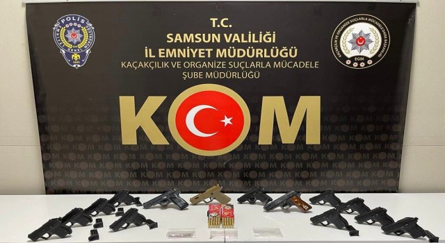 Samsunda silah ticareti operasyonu: 6 gözaltı