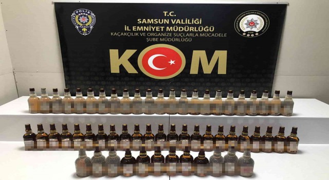 Samsunda yılbaşı öncesi sahte içki ele geçirildi