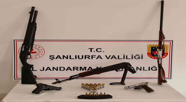 Şanlıurfada silah kaçakçılarına darbe