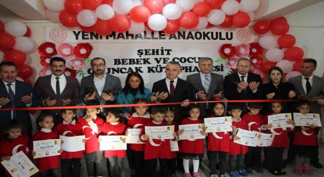 Şehit bebek ve çocukların ismi verilen kütüphanenin açılışı yapıldı