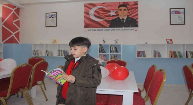 Şehit Yusuf Ataşın ismi okuduğu okulun kütüphanesinde yaşatılacak