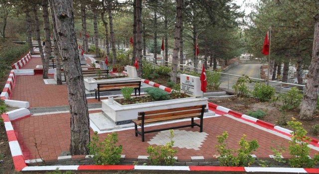 Şehitlikte çalışmalar tamamlandı